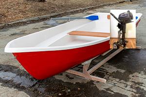 Вёсельная лодка с мотором "Нейва-4 Sea-Pro T 3S" Гребная лодка с мотором Нейва-4 Sea-Pro T 3S