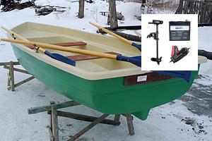 Гребная лодка с электромотором "Тортилла-5 Sea-Pro T24/60" Гребная лодка с мотором Тортилла-5 Sea-Pro T24/60